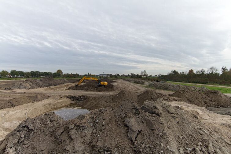 Grondverzet Vinkeveld te Vinkeveen